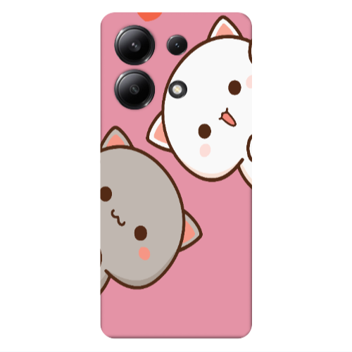 Xiaomi Redmi Note 13 4G We are here Pink Colored Silicone TPU Θήκη