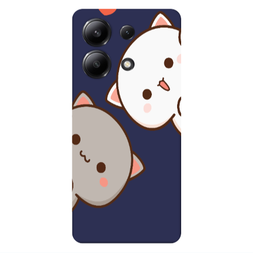 Xiaomi Redmi Note 13 4G We are here Dark blue Colored Silicone TPU Θήκη