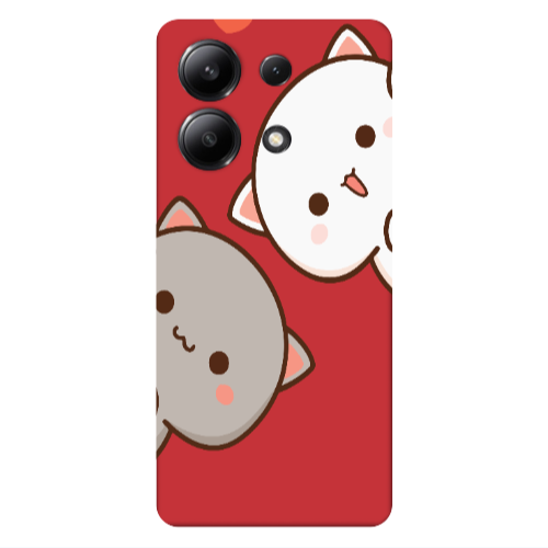 Xiaomi Redmi Note 13 4G We are here Red Colored Silicone TPU Θήκη