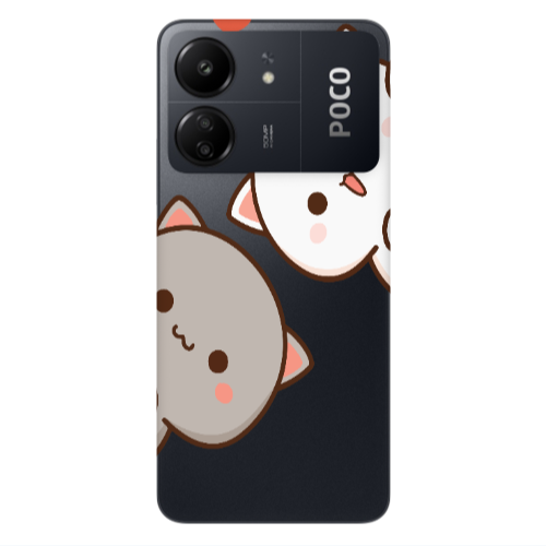 Xiaomi Poco C65 We are here Transparent Silicone TPU Θήκη
