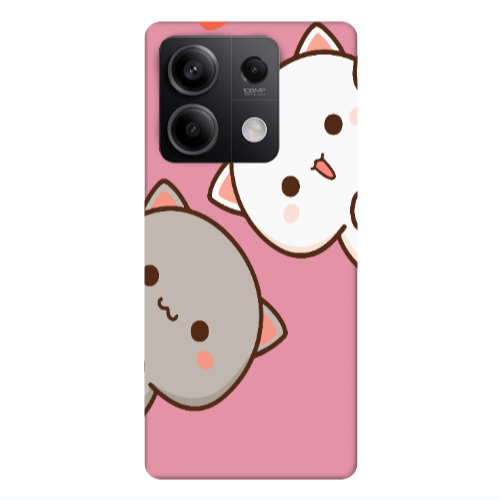 Xiaomi Redmi Note 13Pro 5G We are here Pink Colored Silicone TPU Θήκη