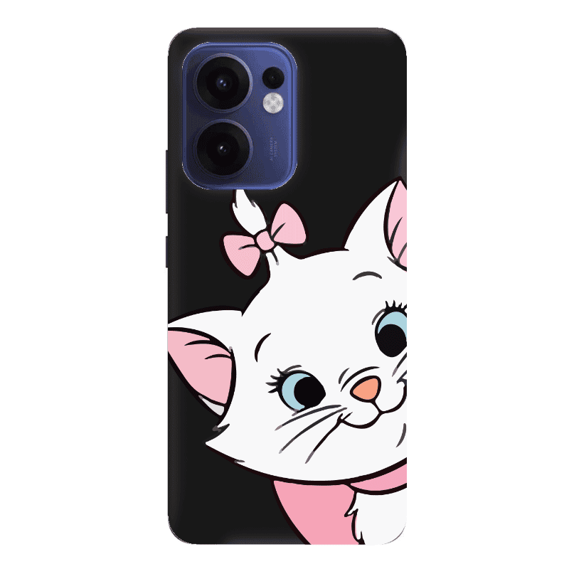 Oppo Reno 13 F I am here Black Colored Silicone TPU Θήκη