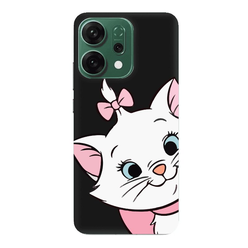 Oppo RENO 14 I am here Black Colored Silicone TPU Θήκη