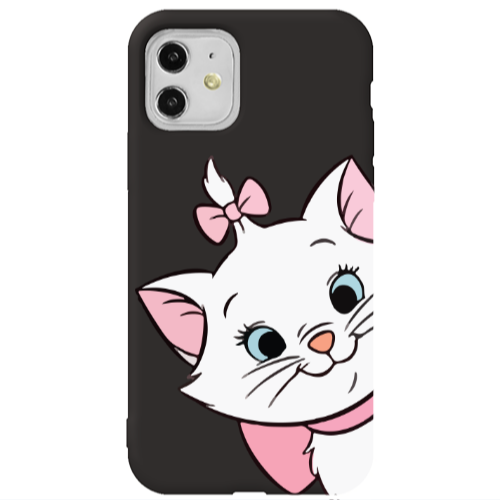 Apple iPhone 11  I am here Black Colored Silicone TPU Θήκη