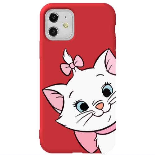 Apple iPhone 11  I am here Red Colored Silicone TPU Θήκη