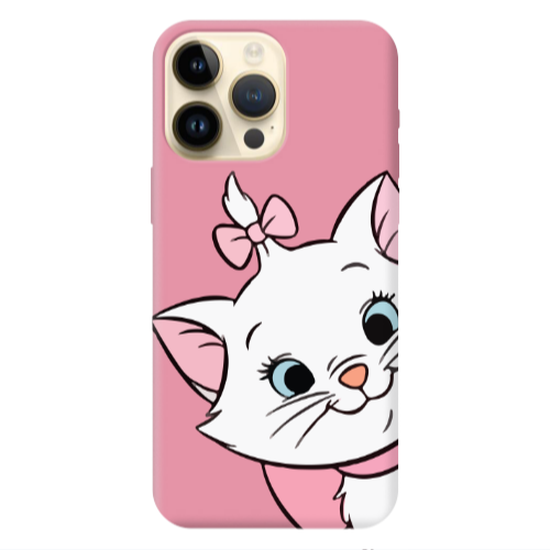 Apple iPhone 13 Pro Max I am here Pink Colored Silicone TPU Θήκη