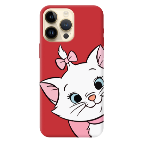 Apple iPhone 13 Pro Max I am here Red Colored Silicone TPU Θήκη