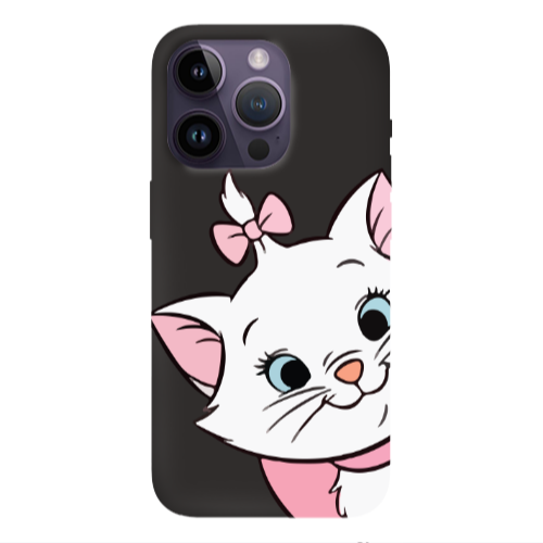 Apple iPhone 14 Pro  I am here Black Colored Silicone TPU Θήκη
