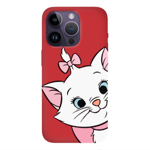 Apple iPhone 14 Pro  I am here Red Colored Silicone TPU Θήκη