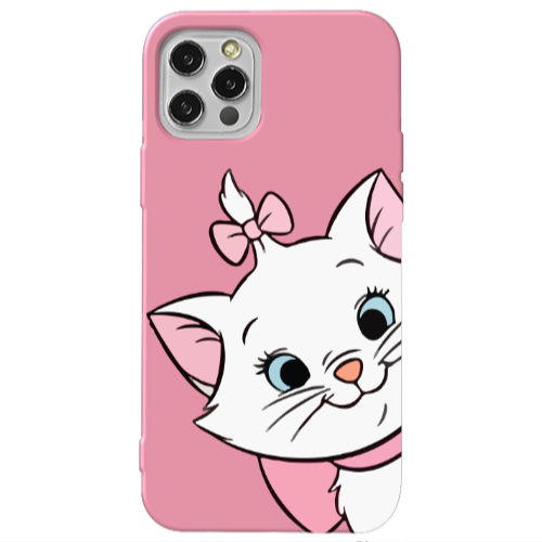 Apple iPhone 13 Pro I am here Pink Colored Silicone TPU Θήκη