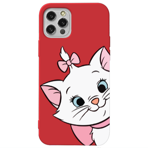 Apple iPhone 13 Pro I am here Red Colored Silicone TPU Θήκη