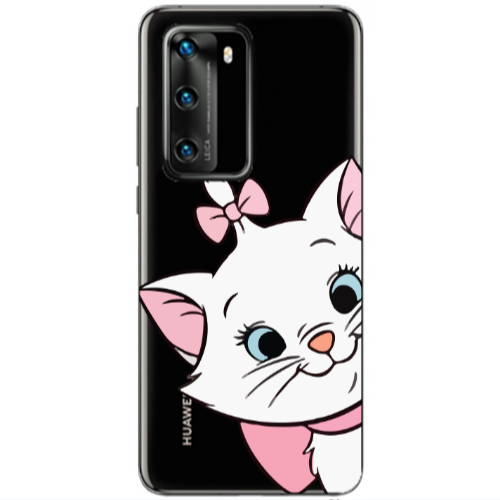 Huawei P40 I am here Transparent Silicone TPU Θήκη