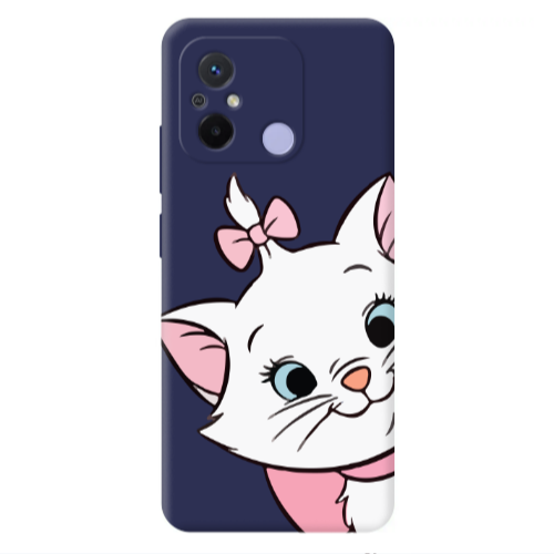 Xiaomi Redmi 12C I am here Dark blue Colored Silicone TPU Θήκη