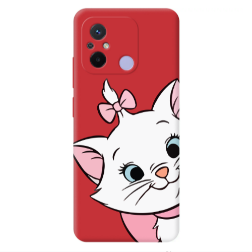 Xiaomi Redmi 12C I am here Red Colored Silicone TPU Θήκη