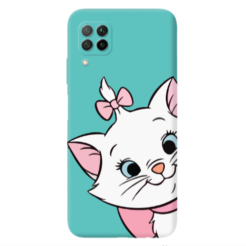 Huawei P40 Lite I am here Turquoise Colored Silicone TPU Θήκη