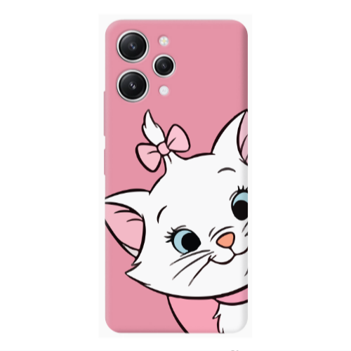 Xiaomi Redmi 12 I am here Pink Colored Silicone TPU Θήκη