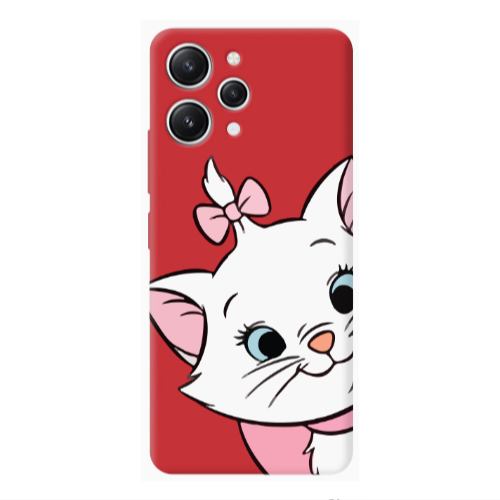 Xiaomi Redmi 12 I am here Red Colored Silicone TPU Θήκη