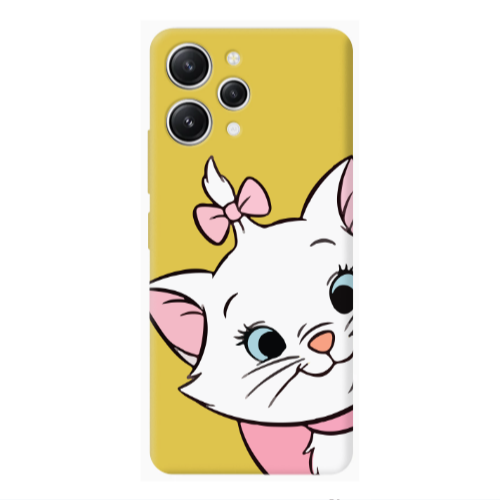 Xiaomi Redmi 12 I am here Yellow Colored Silicone TPU Θήκη