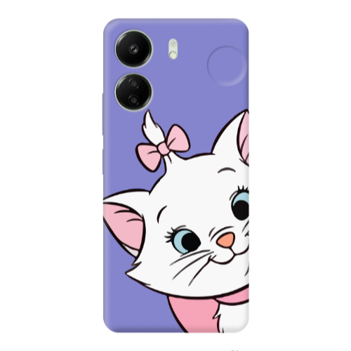 Xiaomi Redmi 13C I am here Purple Colored Silicone TPU Θήκη