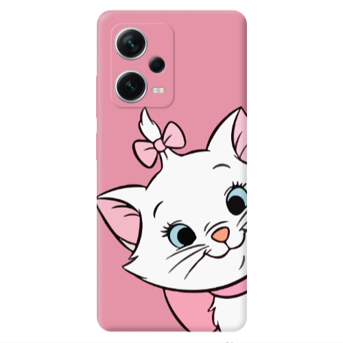 Xiaomi Poco X5 I am here Pink Colored Silicone TPU Θήκη