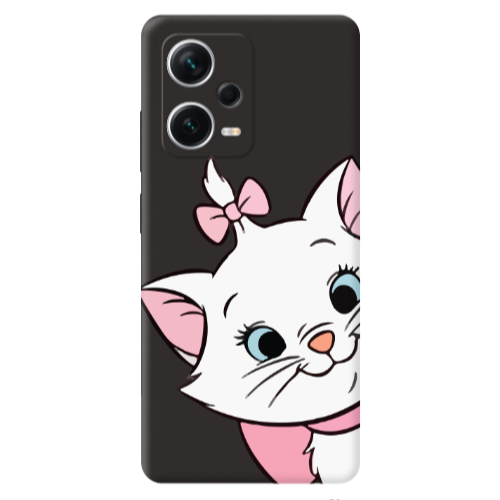 Xiaomi Poco X5 I am here Black Colored Silicone TPU Θήκη