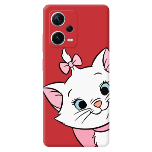 Xiaomi Poco X5 I am here Red Colored Silicone TPU Θήκη