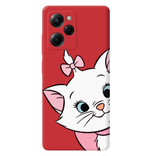 Xiaomi Poco X5 Pro I am here Red Colored Silicone TPU Θήκη