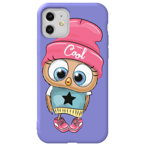 Apple iPhone 11  Cool Star Purple Colored Silicone TPU Θήκη