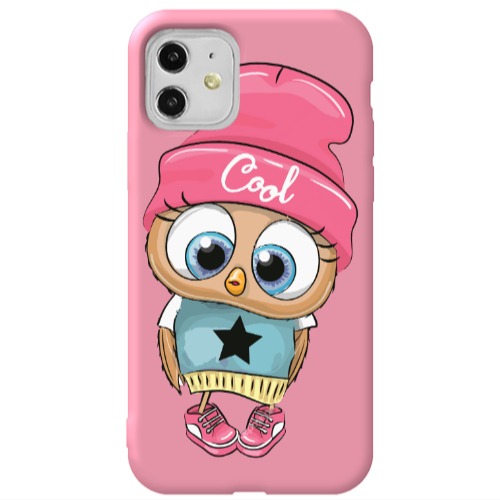 Apple iPhone 11  Cool Star Pink Colored Silicone TPU Θήκη