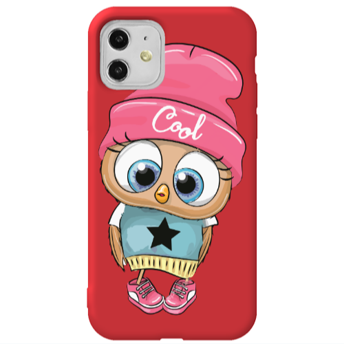 Apple iPhone 11  Cool Star Red Colored Silicone TPU Θήκη