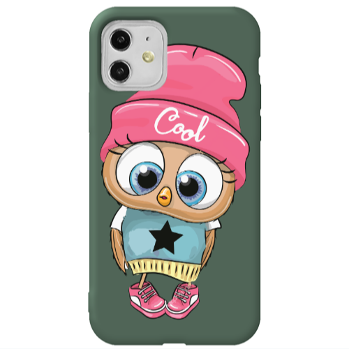 Apple iPhone 11  Cool Star Dark Green Colored Silicone TPU Θήκη