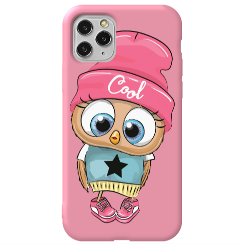 Apple iPhone 11 Pro Cool Star Pink Colored Silicone TPU Θήκη