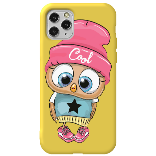 Apple iPhone 11 Pro Cool Star Yellow Colored Silicone TPU Θήκη