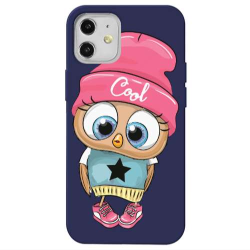Apple iPhone 12 Cool Star Dark blue Colored Silicone TPU Θήκη