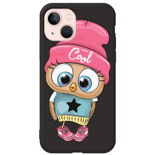 Apple iPhone 13 Cool Star Black Colored Silicone TPU Θήκη