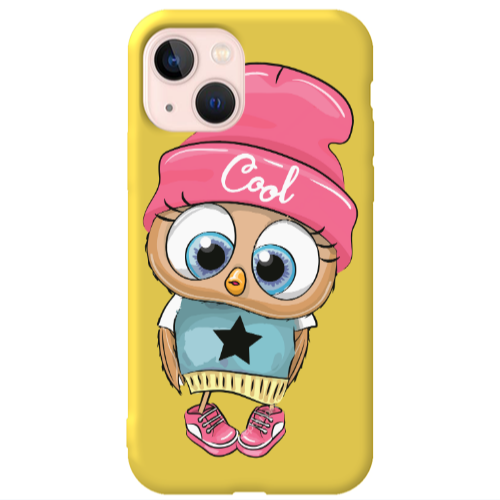 Apple iPhone 13 Cool Star Yellow Colored Silicone TPU Θήκη