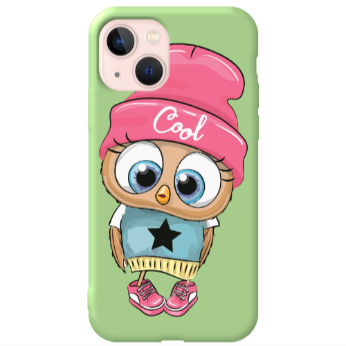 Apple iPhone 13 Cool Star Light Green Colored Silicone TPU Θήκη