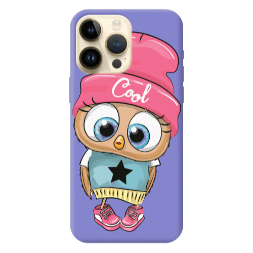 Apple iPhone 13 Pro Max Cool Star Purple Colored Silicone TPU Θήκη