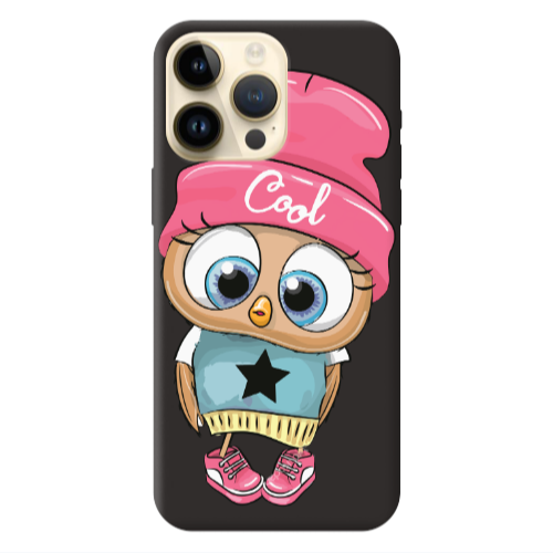 Apple iPhone 13 Pro Max Cool Star Black Colored Silicone TPU Θήκη