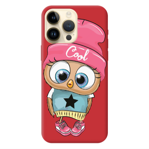 Apple iPhone 13 Pro Max Cool Star Red Colored Silicone TPU Θήκη