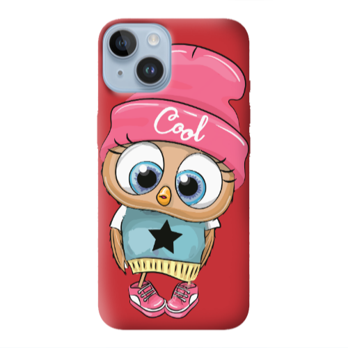 Apple iPhone 14 Plus Cool Star Red Colored Silicone TPU Θήκη