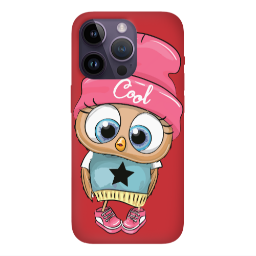 Apple iPhone 14 Pro  Cool Star Red Colored Silicone TPU Θήκη