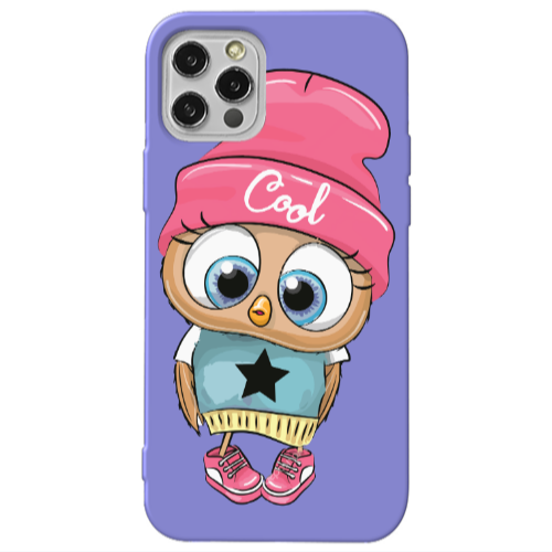 Apple iPhone 13 Pro Cool Star Purple Colored Silicone TPU Θήκη