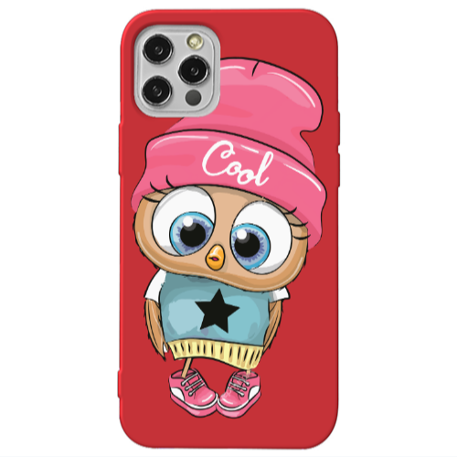 Apple iPhone 13 Pro Cool Star Red Colored Silicone TPU Θήκη