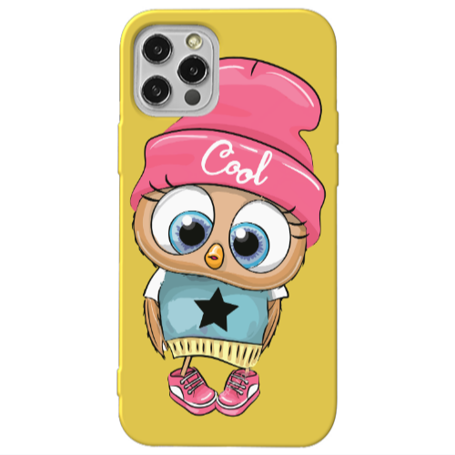 Apple iPhone 13 Pro Cool Star Yellow Colored Silicone TPU Θήκη