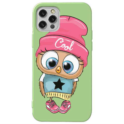 Apple iPhone 12 Pro Cool Star Light Green Colored Silicone TPU Θήκη
