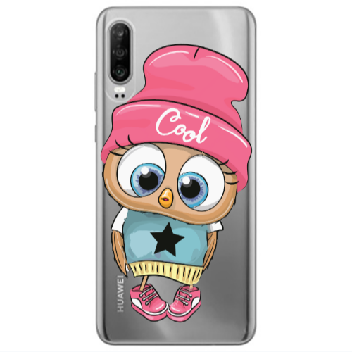 Huawei P30 Cool Star Transparent Silicone TPU Θήκη