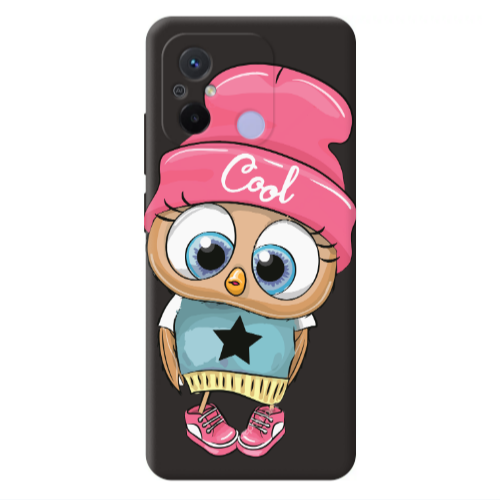 Xiaomi Redmi 12C Cool Star Black Colored Silicone TPU Θήκη