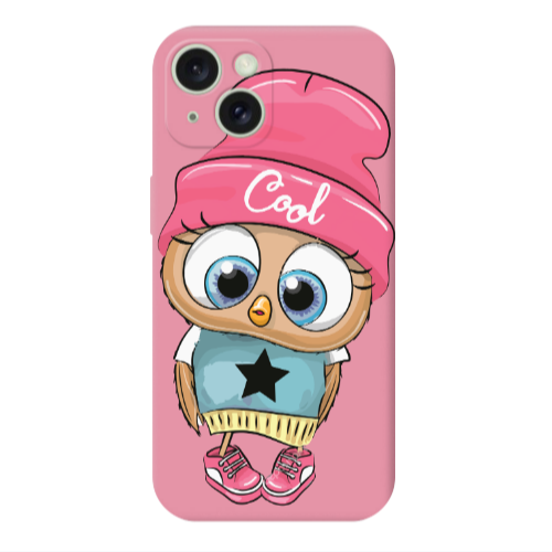 Apple iPhone 15 Plus Cool Star Pink Colored Silicone TPU Θήκη