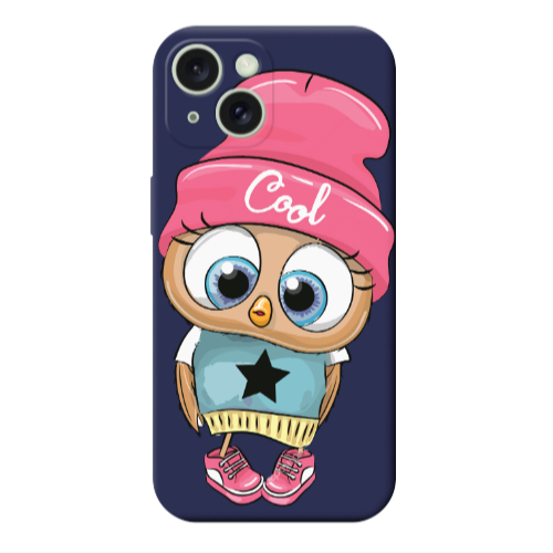 Apple iPhone 15 Plus Cool Star Dark blue Colored Silicone TPU Θήκη